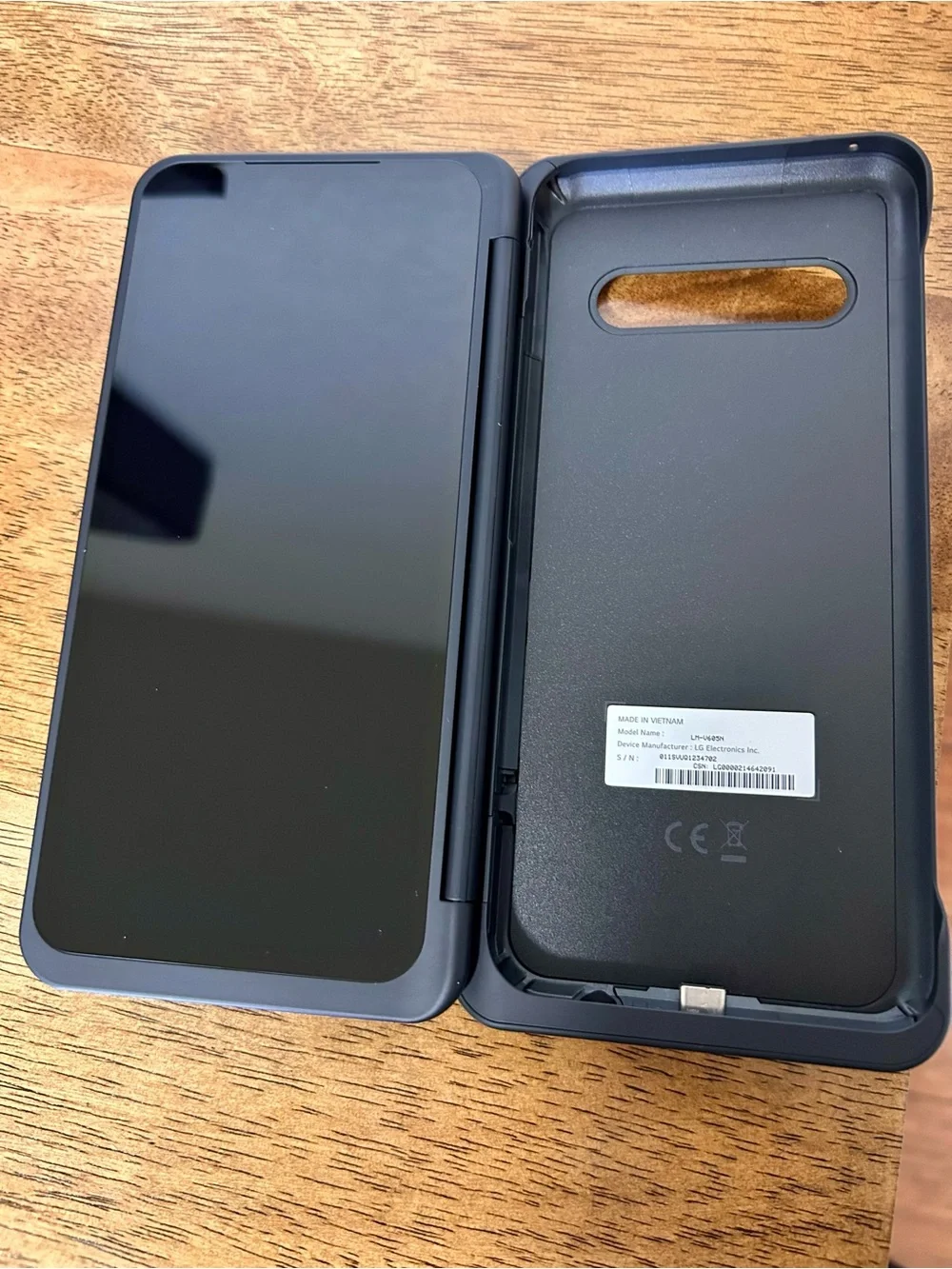 *Open box* LG Dual Screen Case for LG V60 ThinQ 5G Phone - Black WITH MAGNETIC D